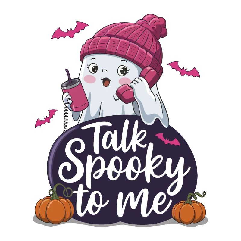 Halloween Ghost Funny Talk Spooky To Me