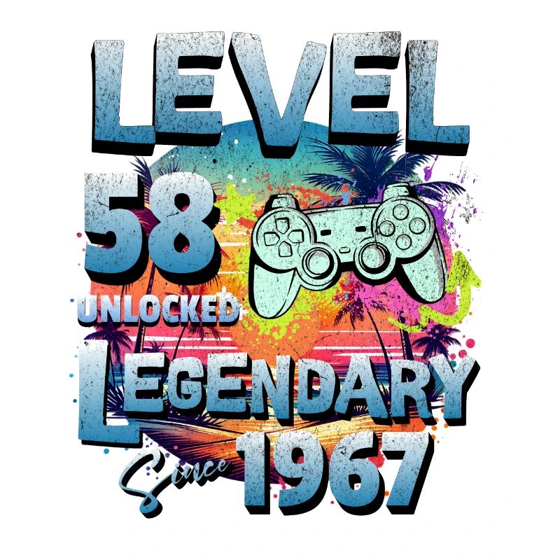 Level 58 Freigeschaltet seit 1982 Geburtstag