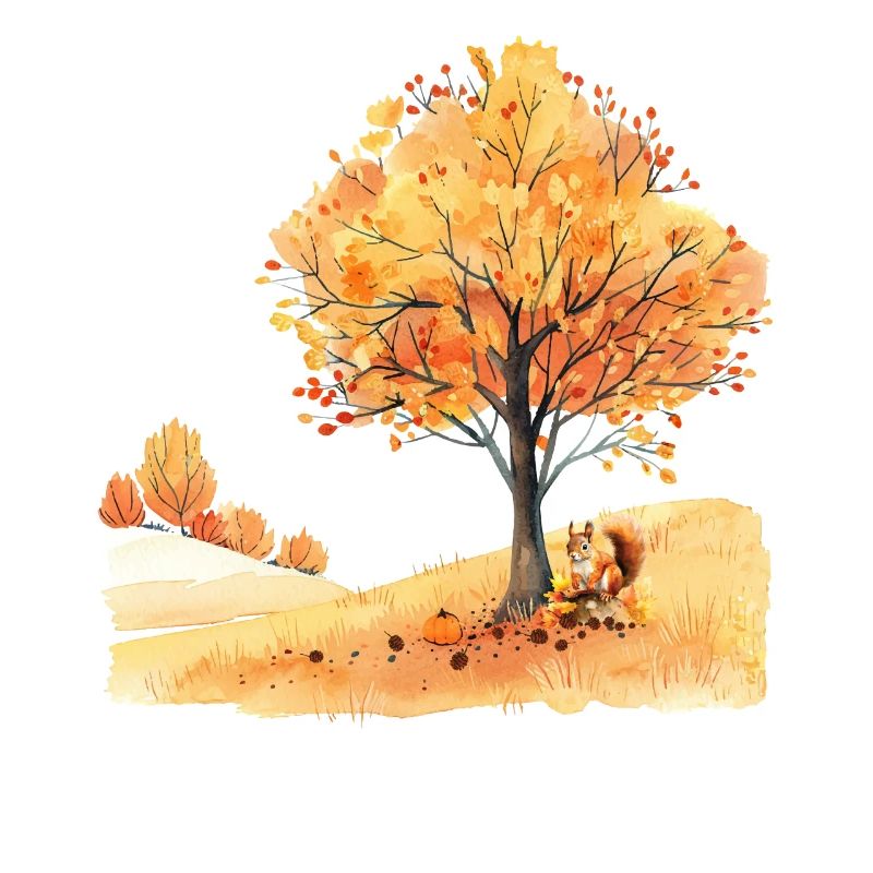 Herbst Eichhörnchen Autumn Squirrel