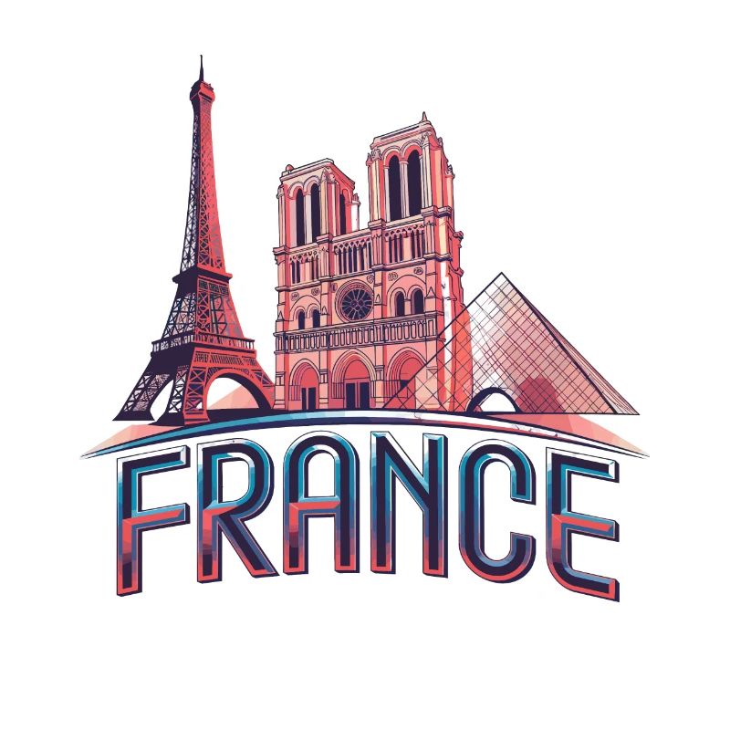 Frankreich Paris Eiffelturm Bonjour