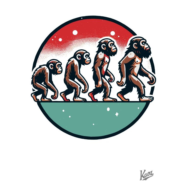 Evolution des Affen