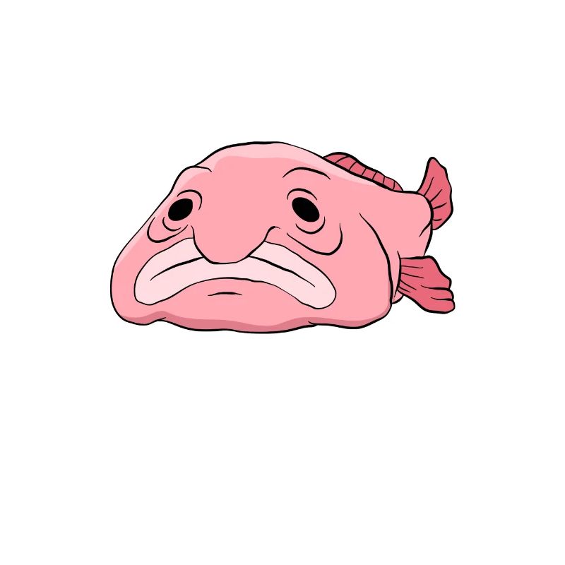 Drôle de poisson Blobfish mignon