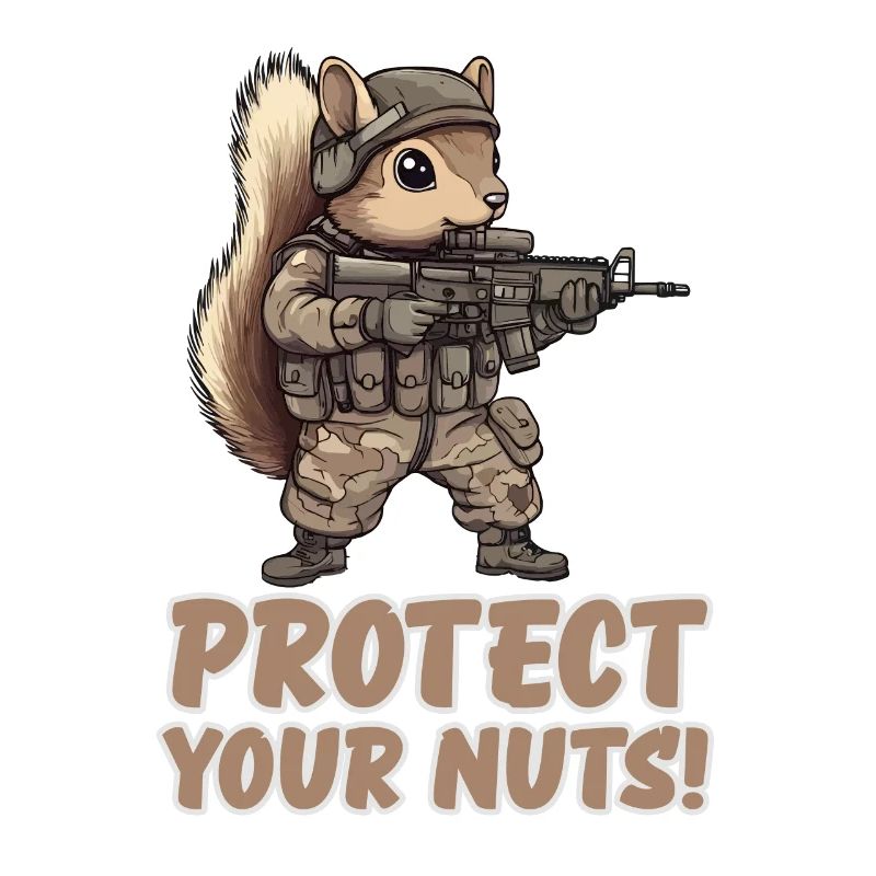 Protect Your Nuts Ninja Squirrel