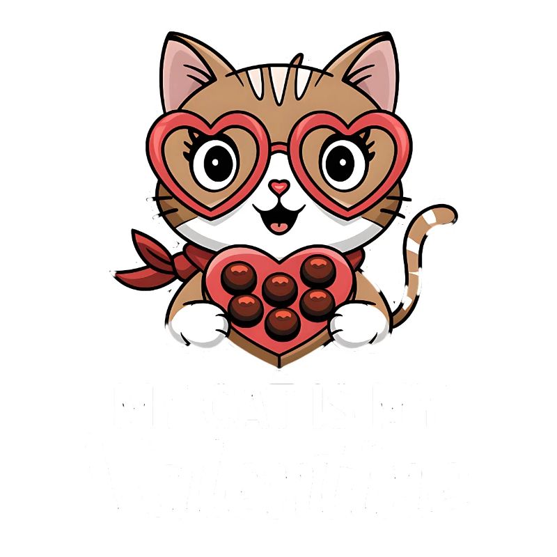 Célibataire & Chat Saint-Valentin Mon chat est mon valentin