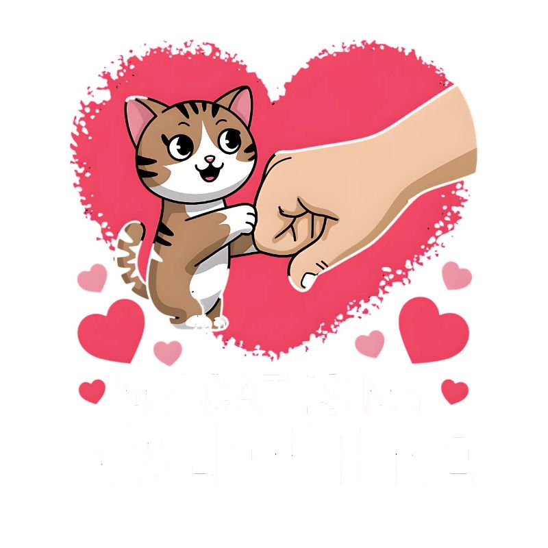 Célibataire & Chat Saint-Valentin Mon chat est mon valentin