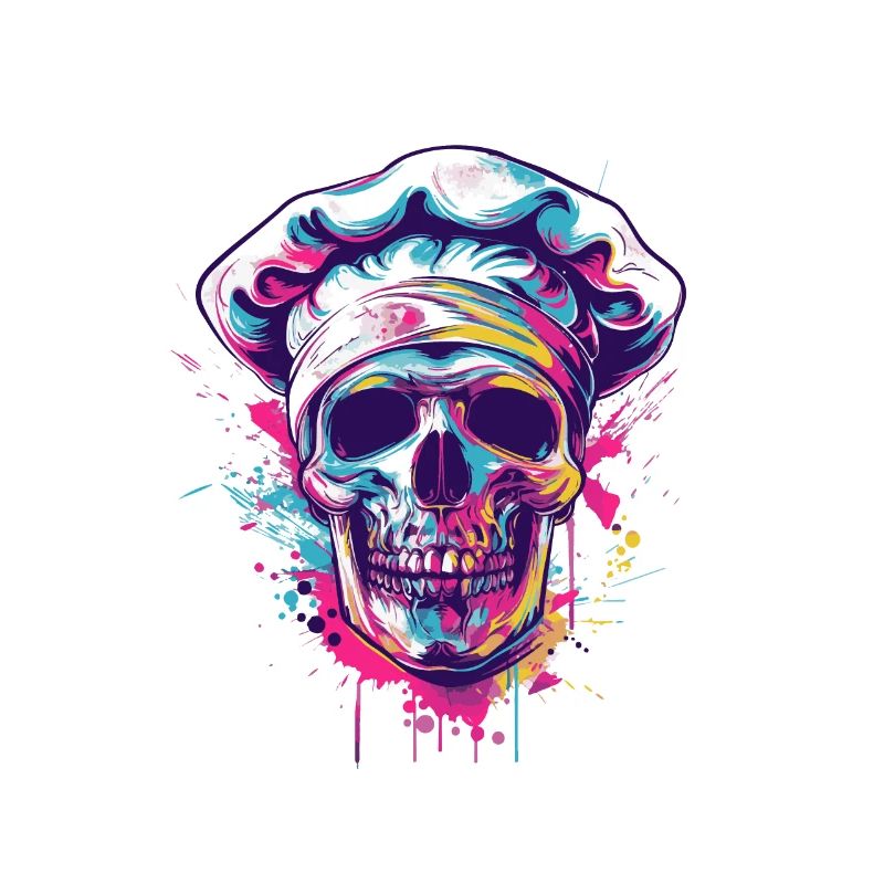 Koch Skull Chef