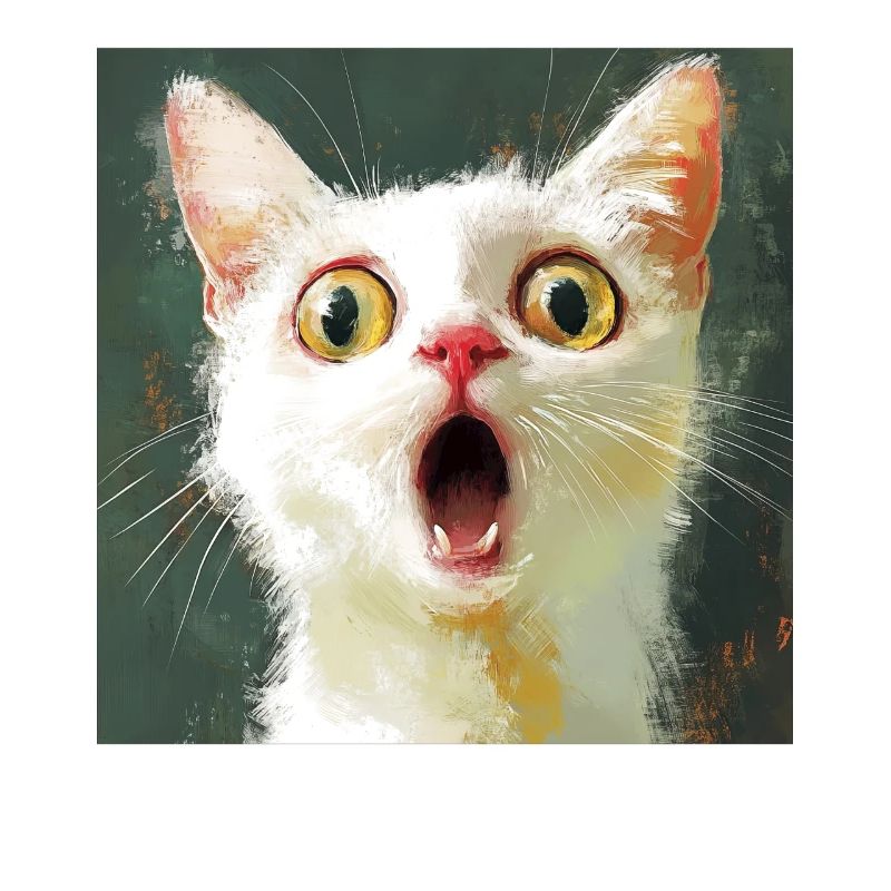 Weiße Katze