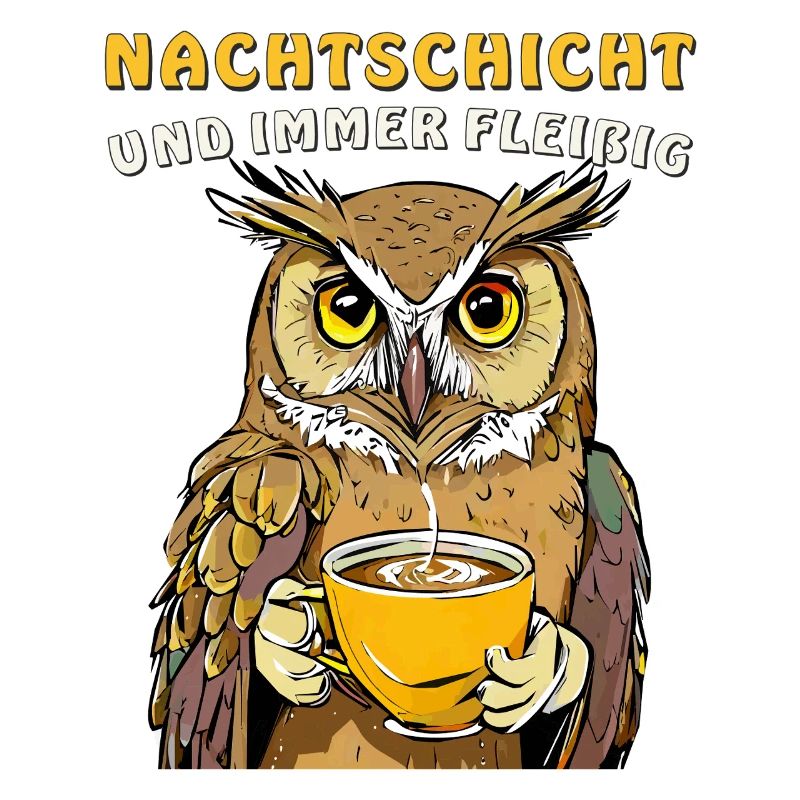 EULE NACHTSCHICHT UND IMMER FLEIßIG