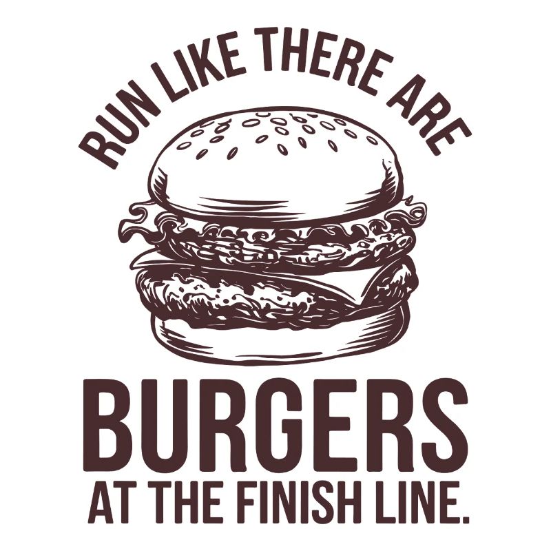 Run like a burger-hungry marathon runner