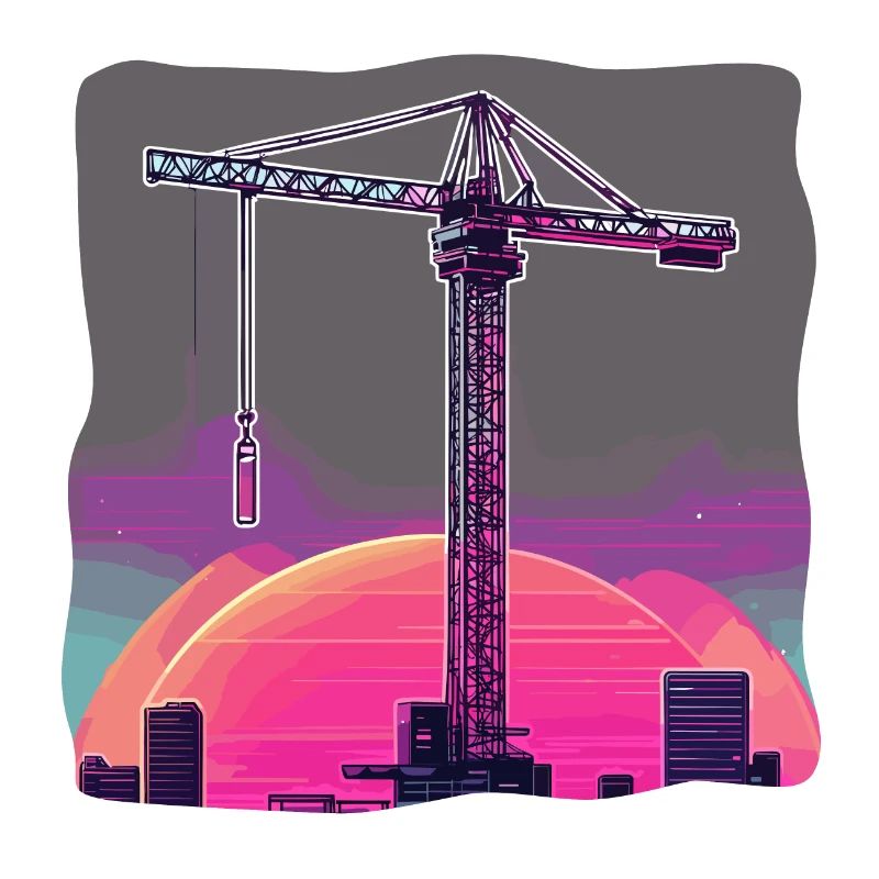 Kran / Baustelle / Seilwinde / Kransystem