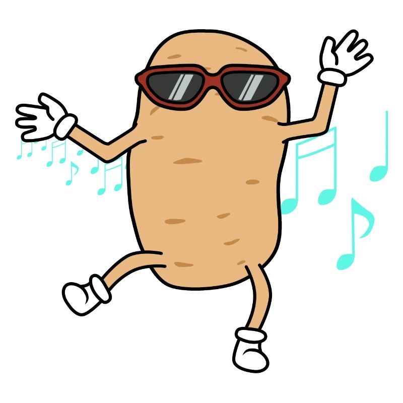 Dancing Potatoe for Hobby Chef Cute Vegetable