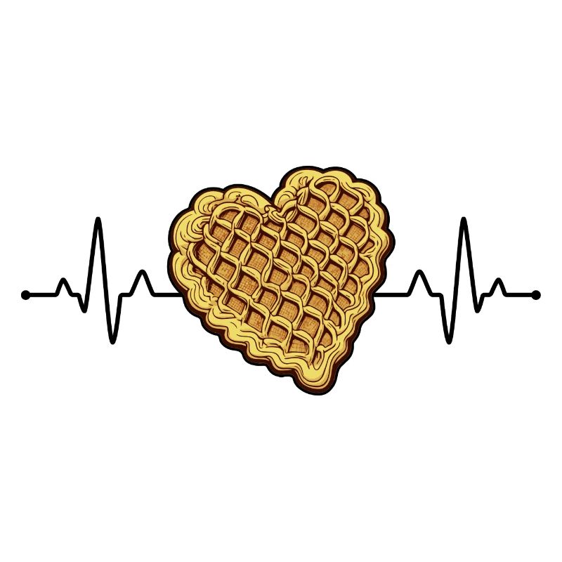 Ironic Waffle Design Hearbeat Hobby Chef