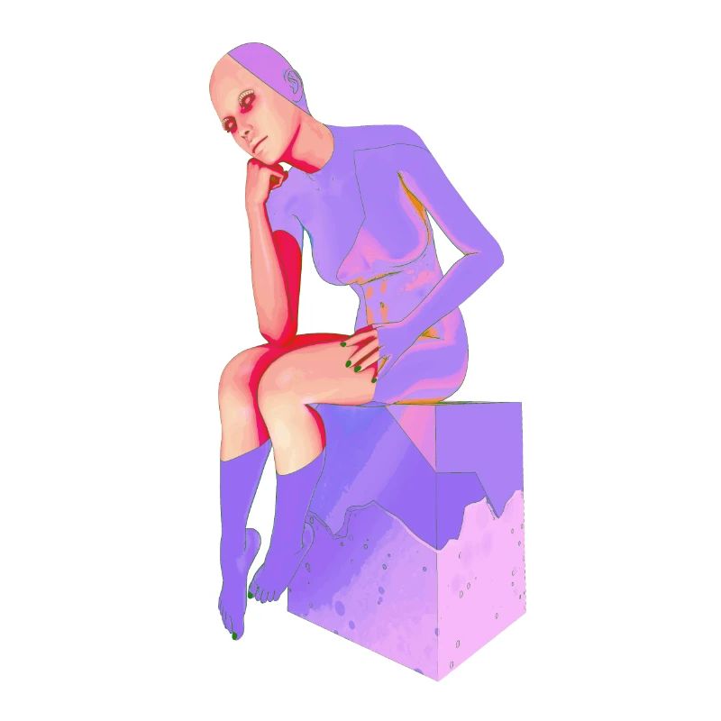 The thinker, female thinker