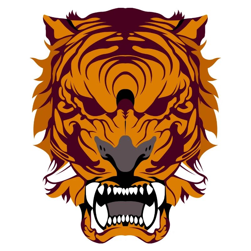 Brüllender Tiger