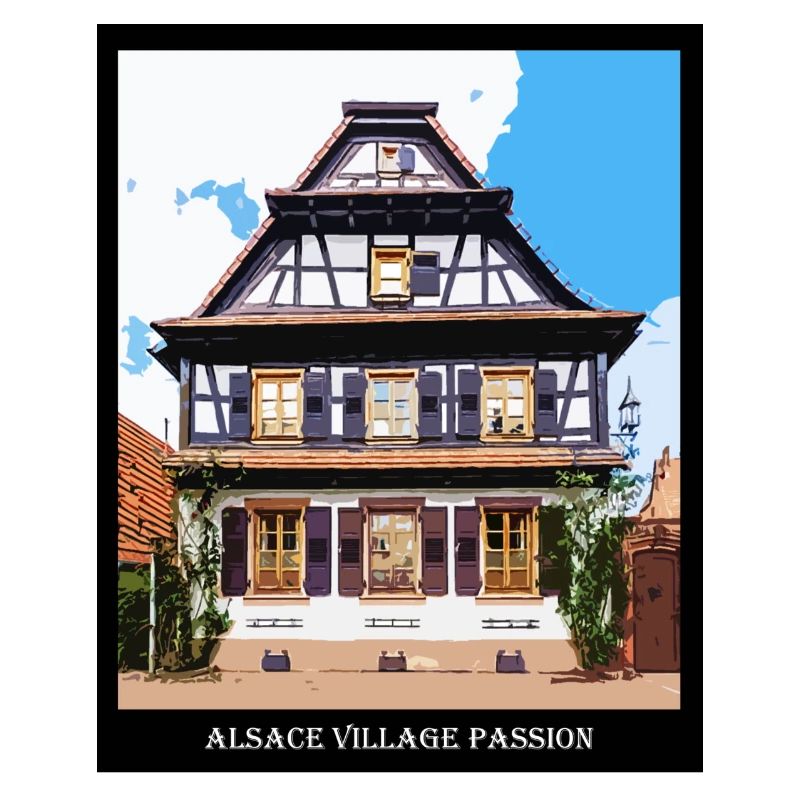 Alsatian half-timbered house
