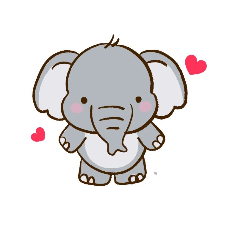 süßes Kinderdesign mit Elefant