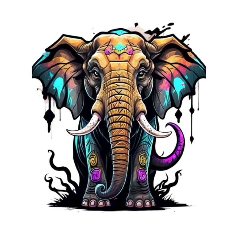 Graffiti Elefant