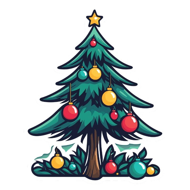 Christmas Tree Christmas Drawing