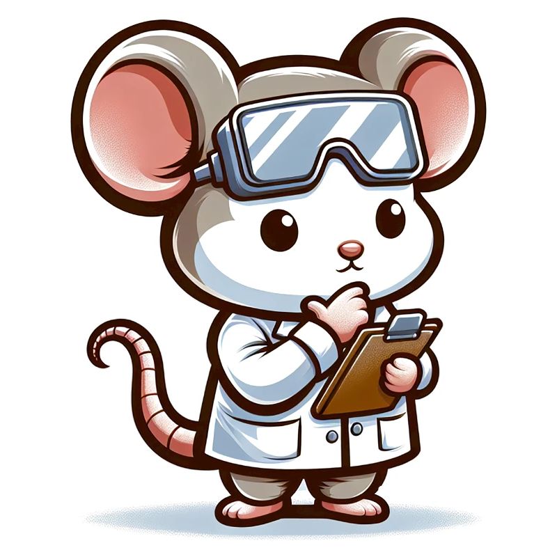 Cute Mouse Scientist