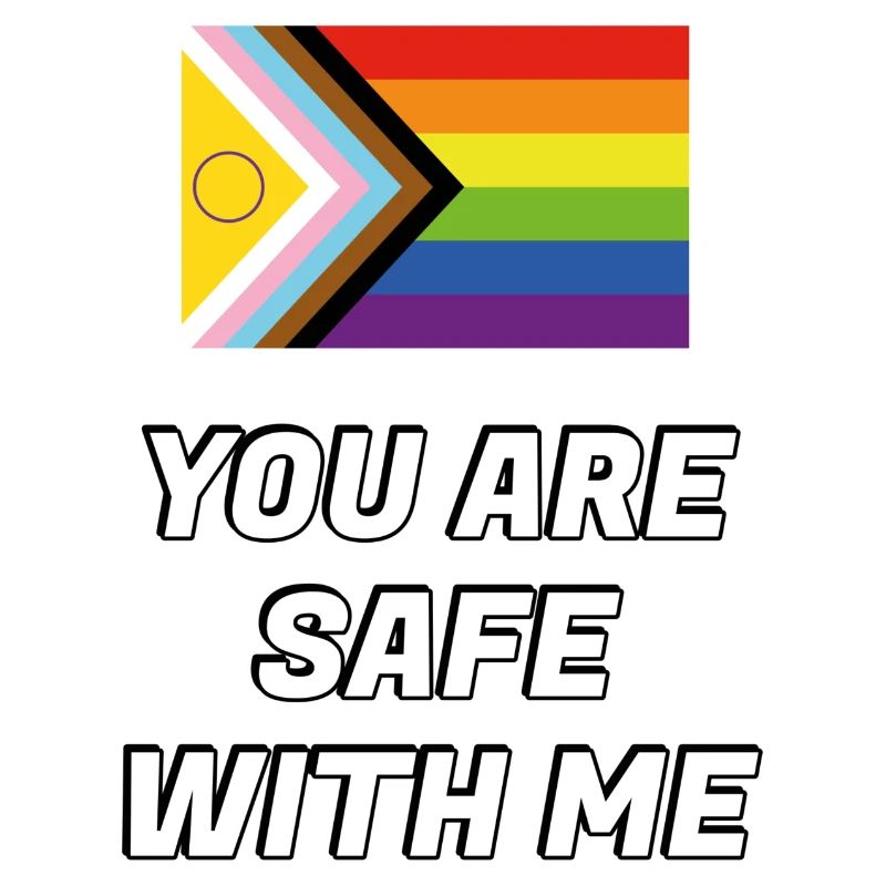Inklusive Pride Progress Flag Safe Space