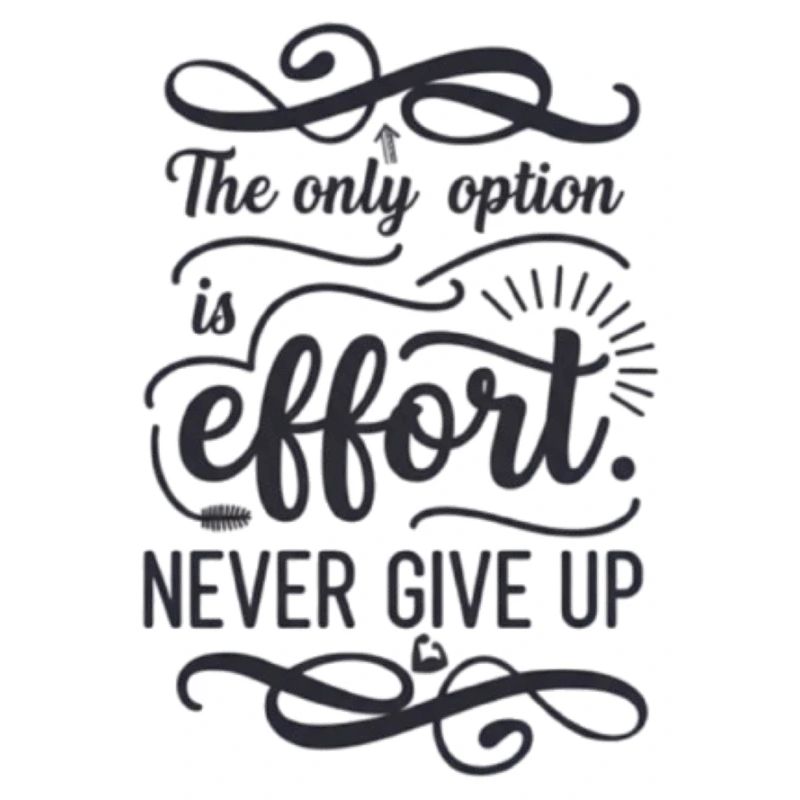 never give up