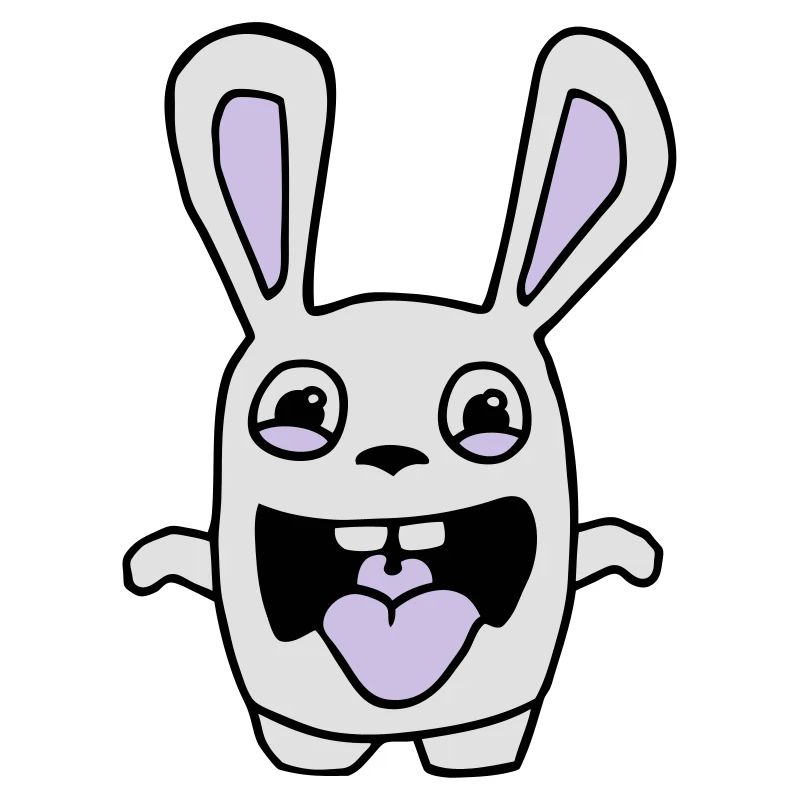 dessin lapin mignon débile style BD cartoon fun