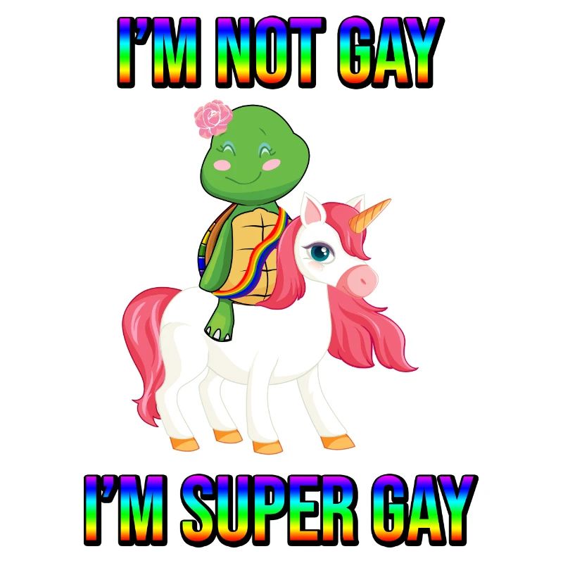 tortue sur licorne lgbt blindé rainbow