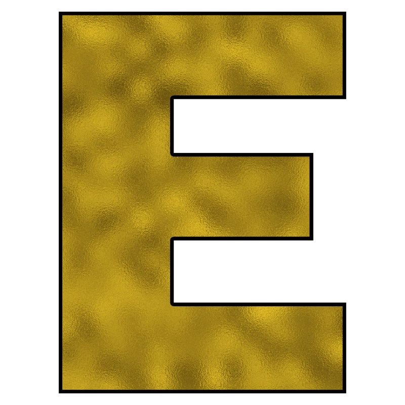 Letter E Gold