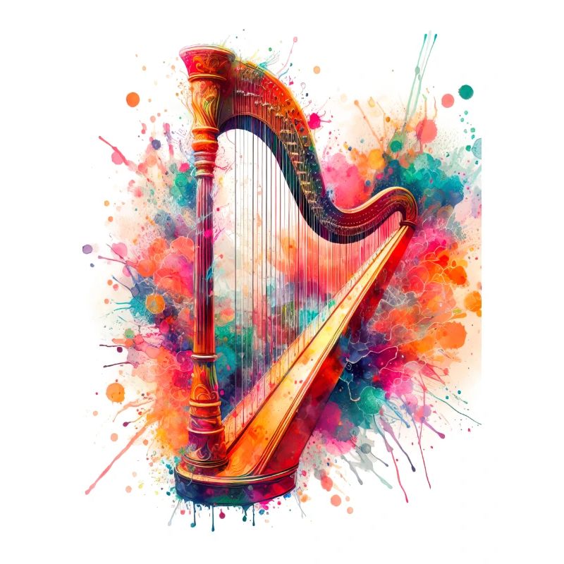 Harpe aquarelle