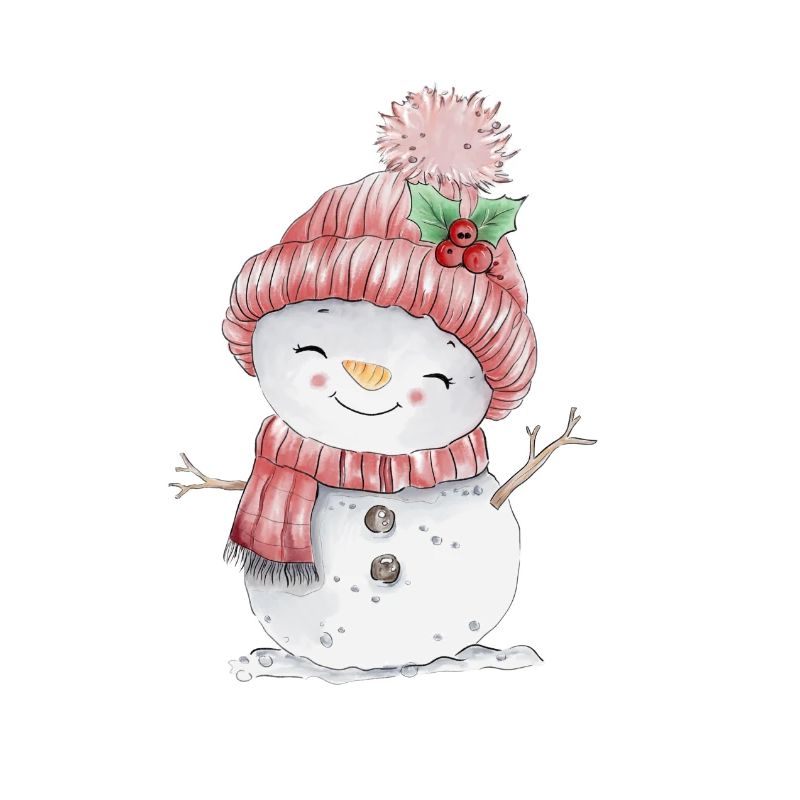 Fröhlicher Schneemann