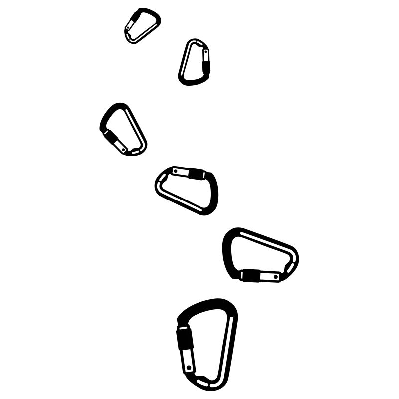 Climbing equipment carabiners