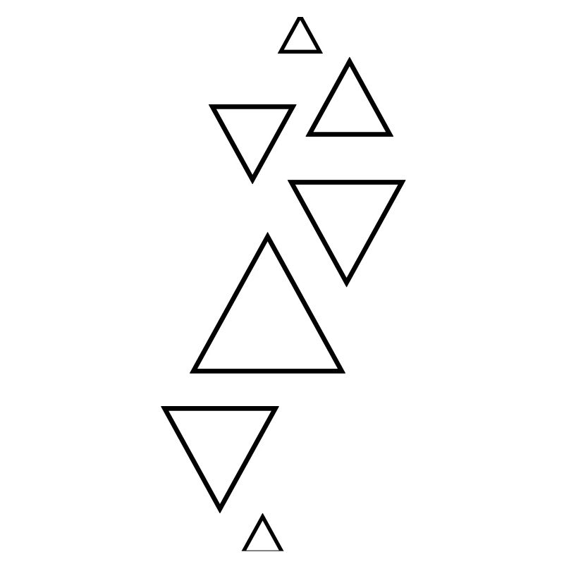 forms hipster triangles