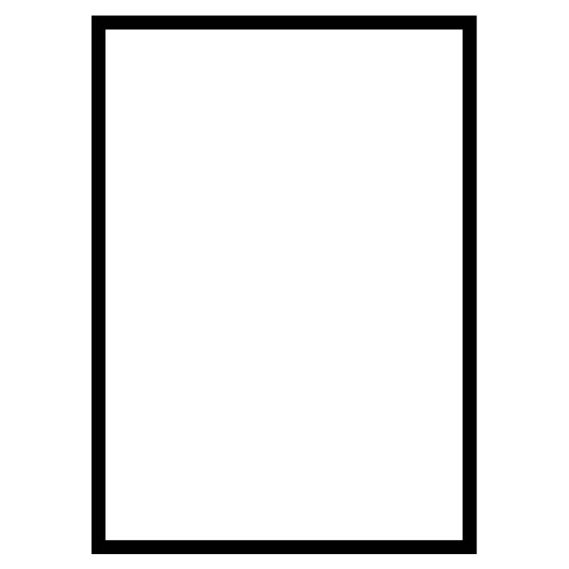 Mathématiques - icône rectangle