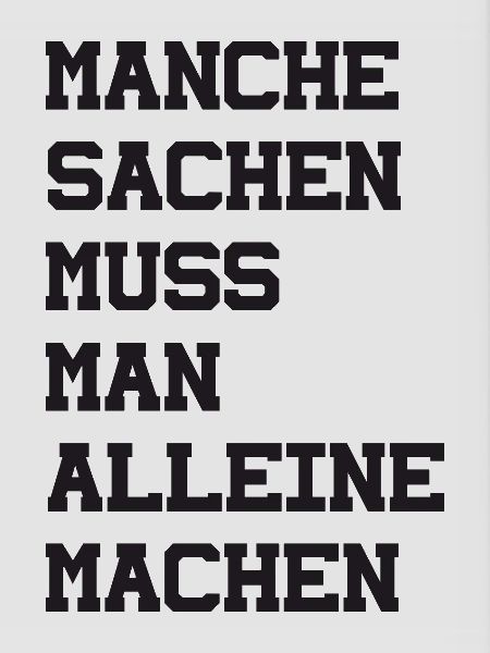 manche sachen