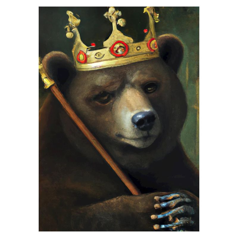 Bär mit Krone