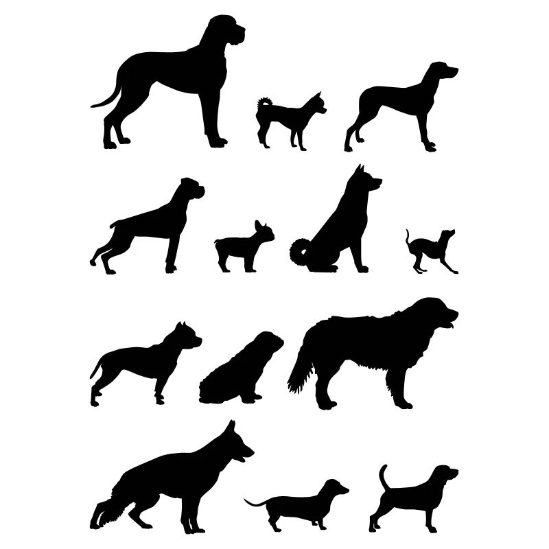 Silhouette de chien 1