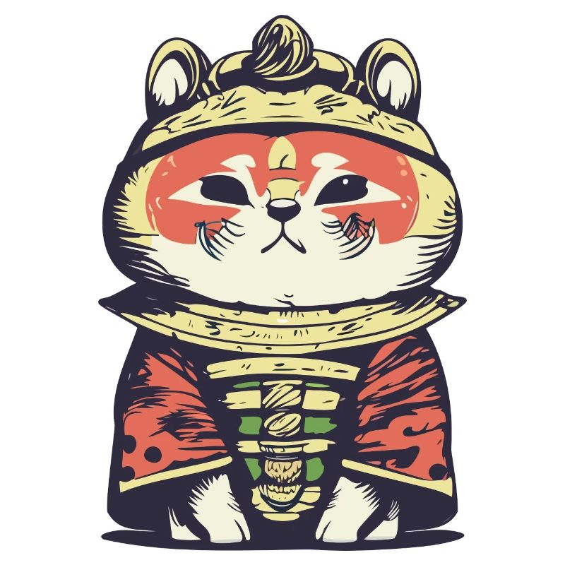 Panda roux samouraï