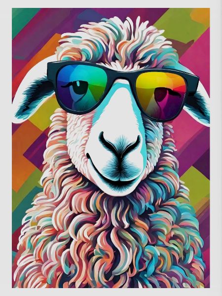 Schaf bunt