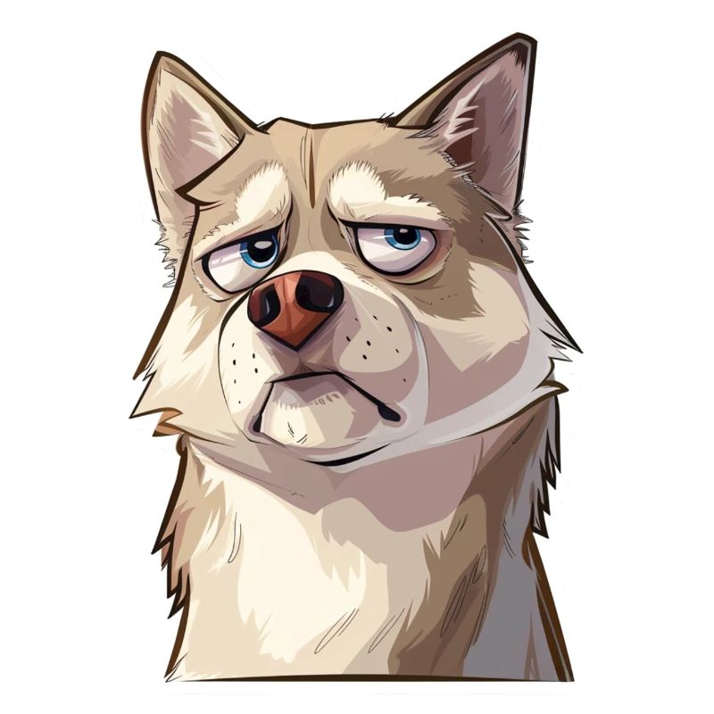 Grumpy the Husky