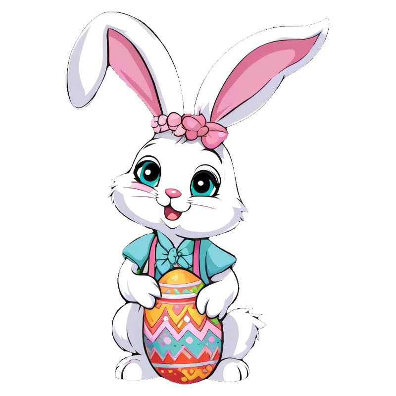 Easter bunny with Easter eggs