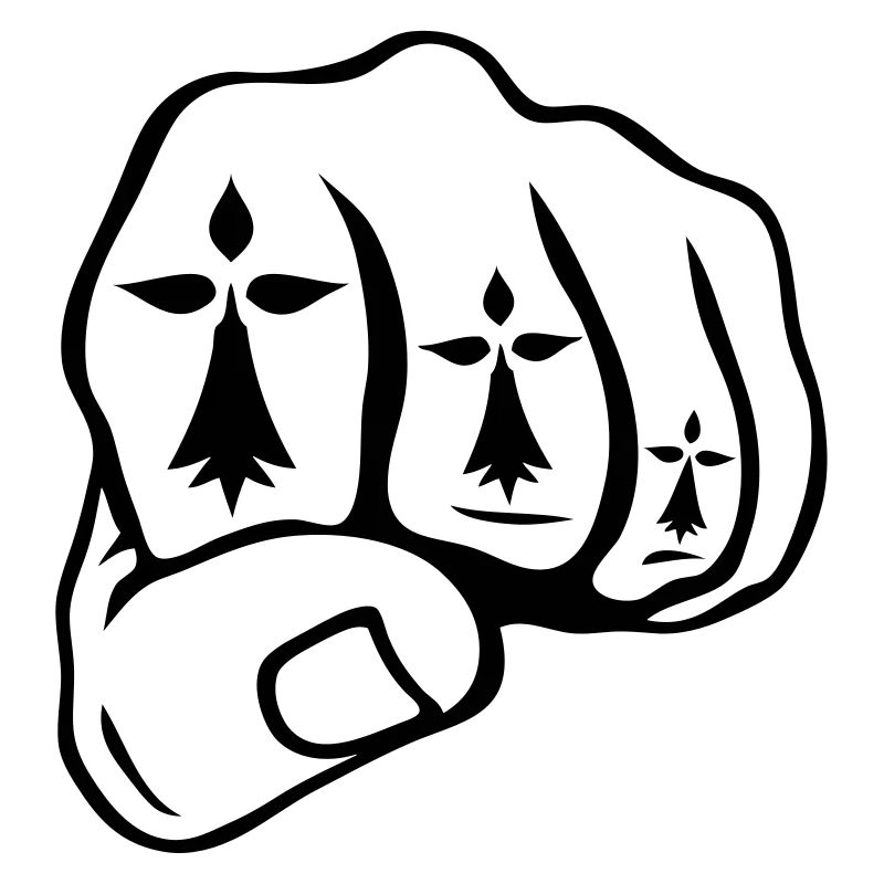 Faust schließen hermine symbol breton