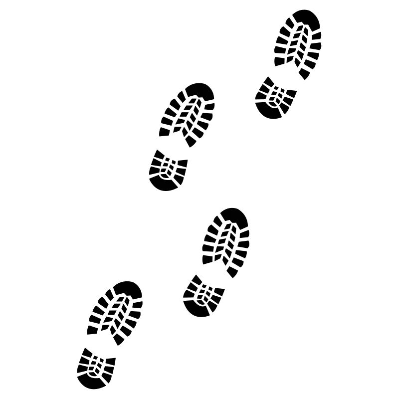 shoes footprints