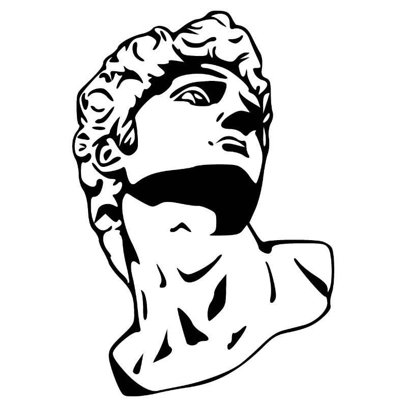 David skulptur/statue white