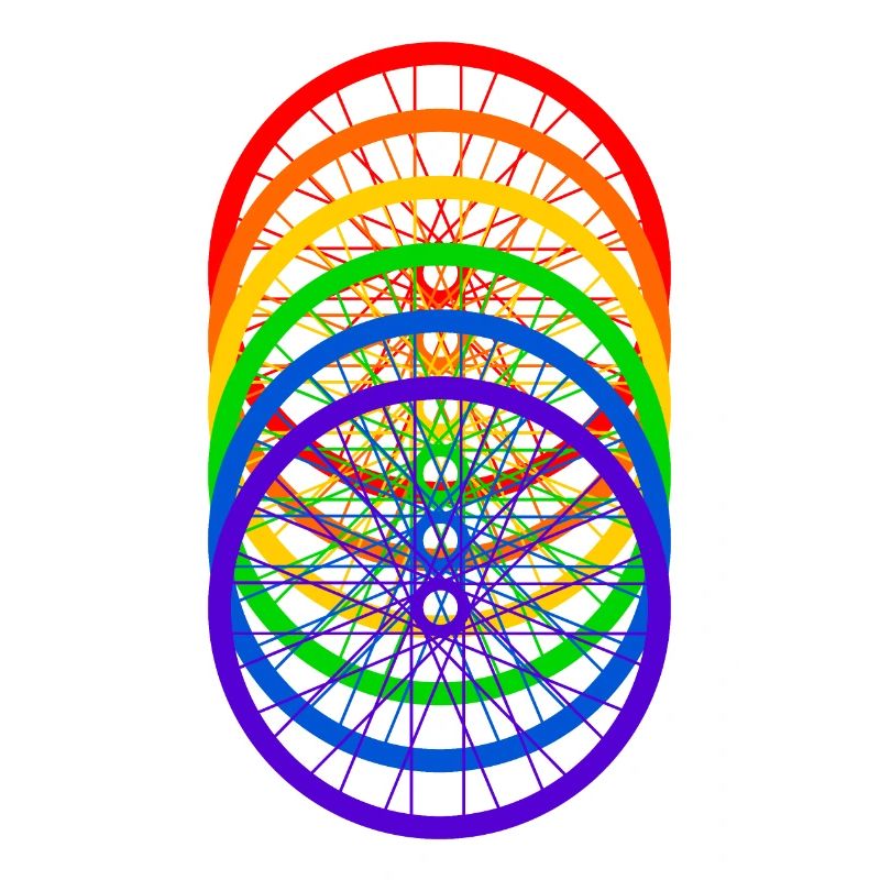 Fahrrad Regenbogen