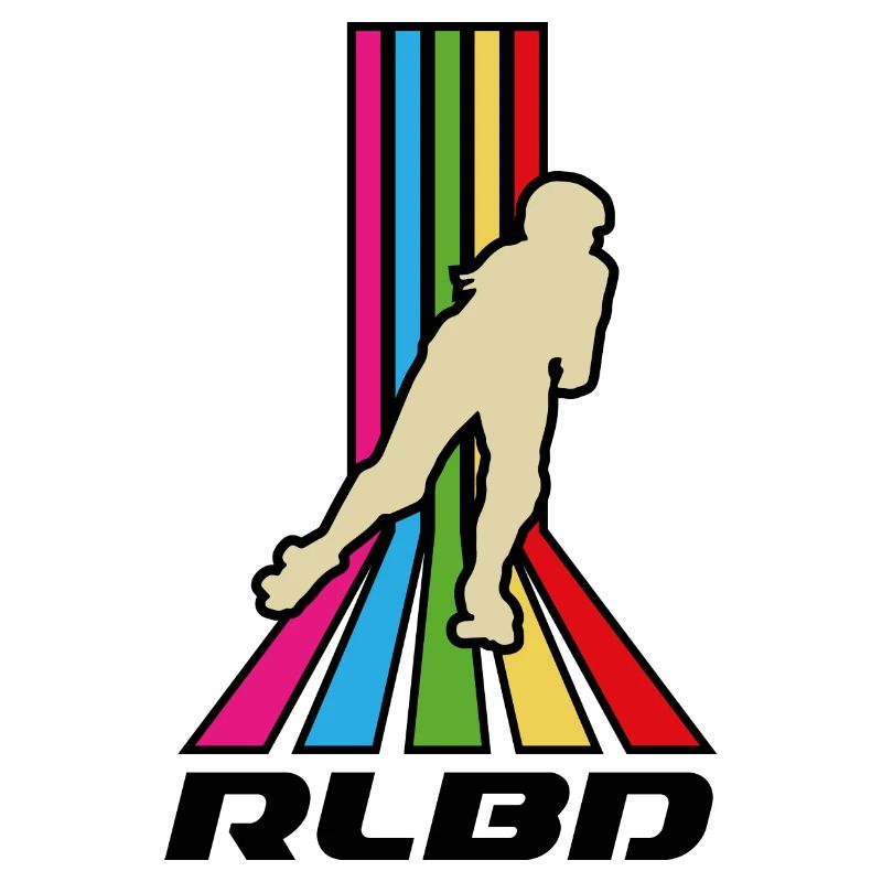 Rollerblade rainbow stripes