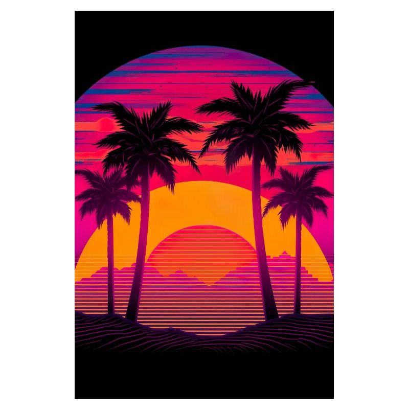 Tropical 80s Sunset Classic