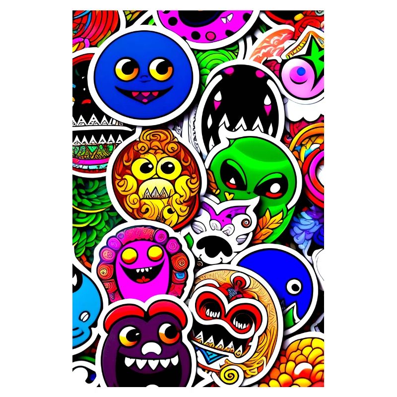Funny Monsters Stickers
