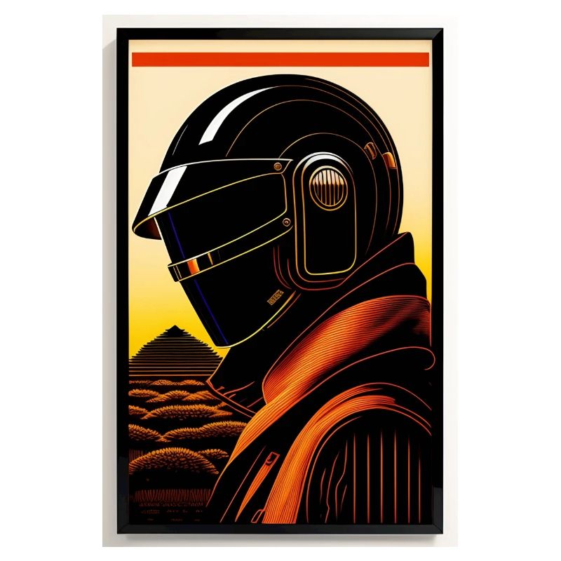 im Stil eines Holzschnitts