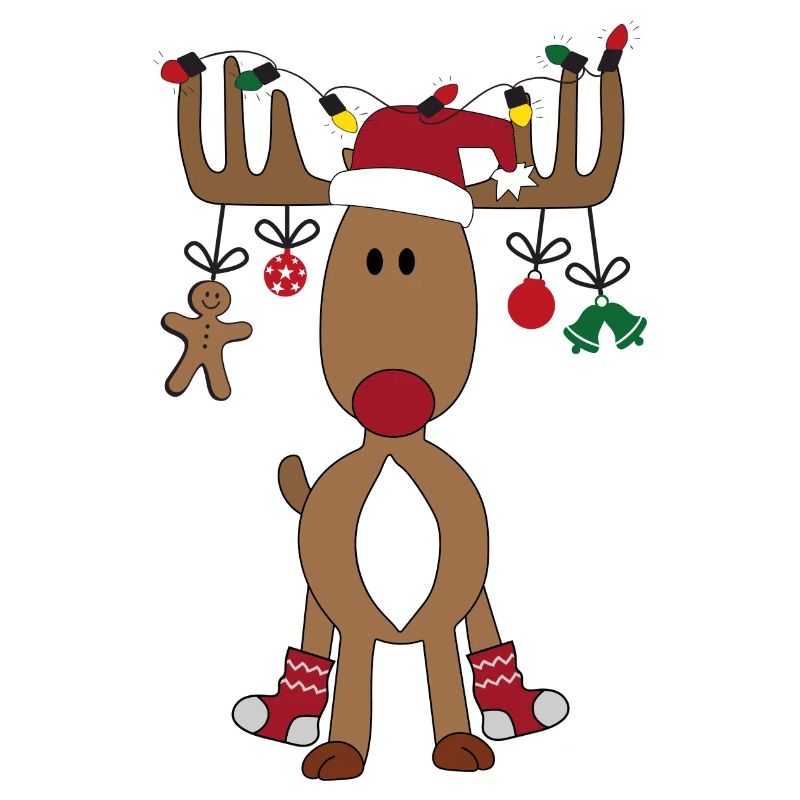 Weihnachten mit Rentier
