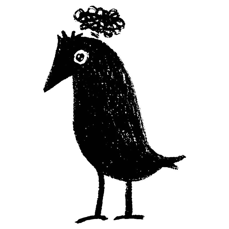 Corbeau réfléchi Pensées trop penseurs TDAH Goth